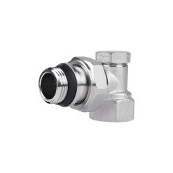 Кран радіаторний SD Plus 1/2" ВЗ з антипротіканням кутовий SD229W15 (SD229W15)