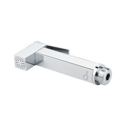 Лійка для гігієнічного душу Qtap Rucni прямоугольна QTCRMB120 Chrome (Bidet) (QTCRMB120)