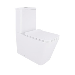 Унітаз-компакт Qtap Crow безобідковий з сідінням Soft-close QT05222170W (QT05222170W)