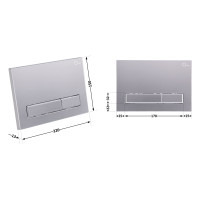 Панель змиву для унітаза Qtap Nest QT0111M08382SAT (QT0111M08382SAT)