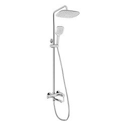 Душова система універсальна Qtap Grand на три споживача (з виливом) QTGRACRM1004 Chrome (QTGRACRM1004)