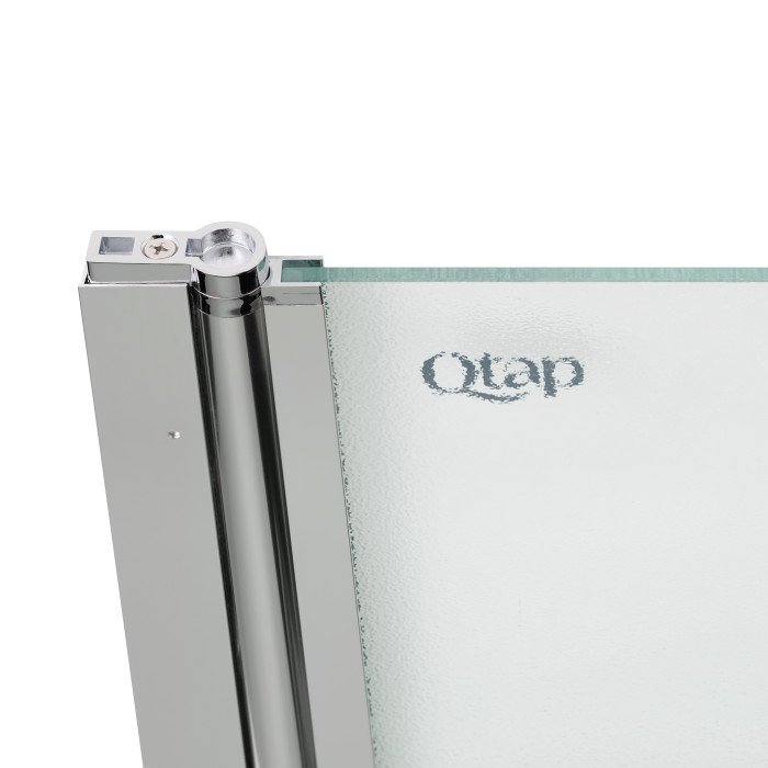 Штора на ванну Qtap Standard CRM407513APL скло Pear 6 мм, 75х140 см, ліва (STDCRM407513APL)