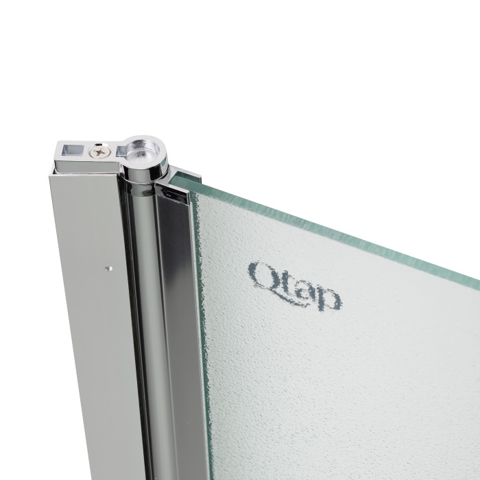 Штора на ванну Qtap Standard CRM407513APL скло Pear 6 мм, 75х140 см, ліва (STDCRM407513APL)