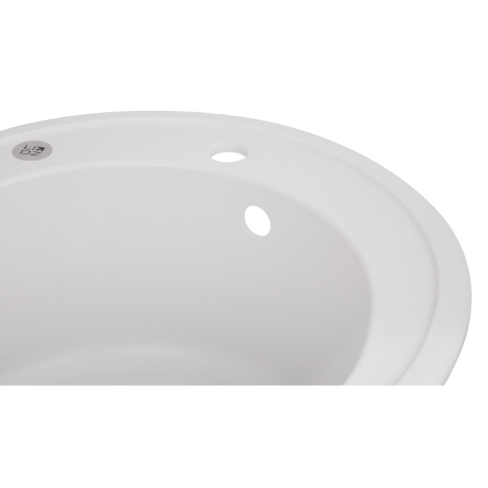Кухонна мийка Lidz D510/200 WHI-01 (LIDZWHI01D510200) (LIDZWHI01D510200)