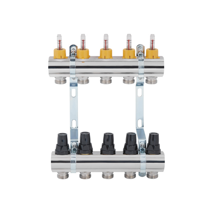 Колектор з витратомірами SD Forte 1" 5 виходів SF001W5 (SF001W5)