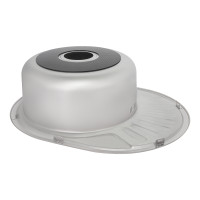 Кухонна мийка Lidz 5745 0,8 мм Satin (LIDZ5745SAT08) (LIDZ5745SAT08)
