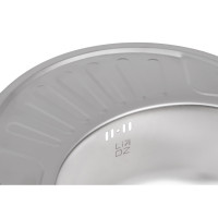 Кухонна мийка Lidz 5745 0,8 мм Satin (LIDZ5745SAT08) (LIDZ5745SAT08)