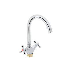 Змішувач для кухні Lidz Lamb 278F двохвентильний LDLAM278FCRM35071 Chrome (LDLAM278FCRM35071)