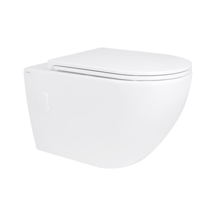 Унітаз підвісний Qtap Robin безобідковий з сидінням Soft-close QT13332141ERW (QT13332141ERW)
