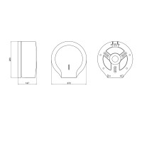 Тримач для туалетного паперу Qtap Pohodli 270 мм QTDP112WP White (Držák) (QTDP112WP)