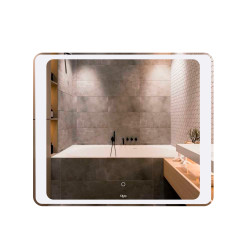 Дзеркало Qtap Leo 800х700 з LED-підсвічуванням Touch, димер, рег. яскравості QT117814187080W (QT117814187080W)