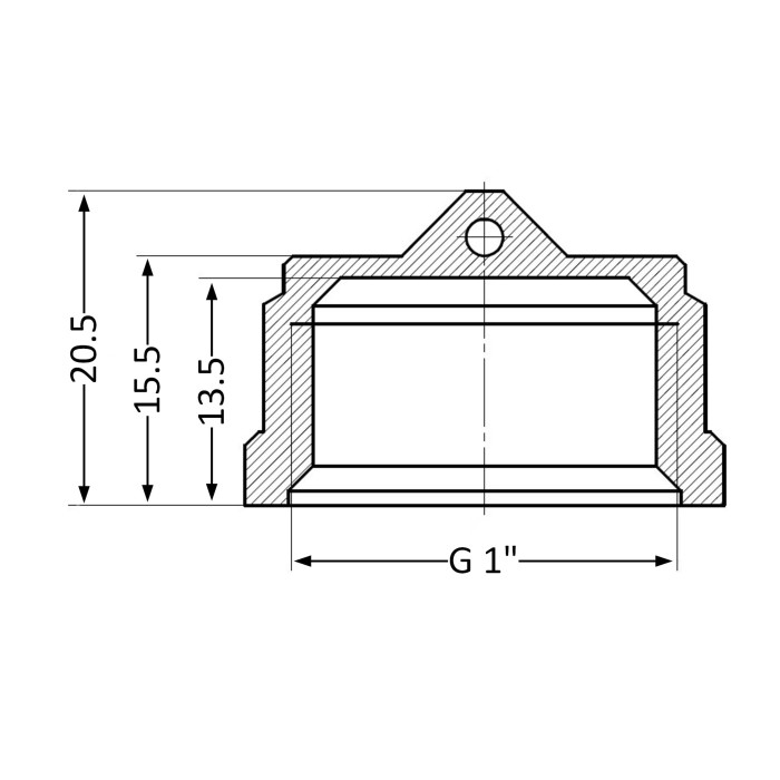 Заглушка SD Plus 1" ВР SD40225 (SD40225)