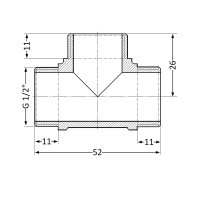 Тройник SD Plus 1/2" ЗР SD41215 (SD41215)
