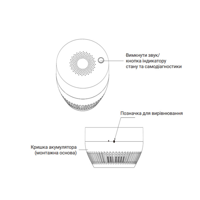 ZigBee Бездротовий датчик диму ZB-ZSA ()