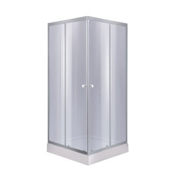 Душова кабіна Lidz Wawel SC80x80.SAT.LOW.GR, скло тон. 4 мм + Lidz Душовий піддон KAPIELKA ST80x80х14 (LWASC8080SLGSET)