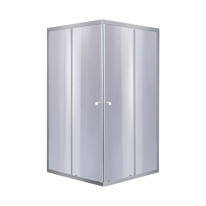 Душова кабіна Lidz Wawel SC80x80.SAT.LOW.GR, скло тон. 4 мм + Lidz Душовий піддон KAPIELKA ST80x80х14 (LWASC8080SLGSET)