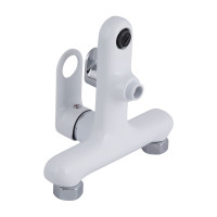 Змішувач для ванни Qtap Jay (з душовим гарнітуром) QTJAY259CRW45553 Chrome/White (QTJAY259CRW45553)
