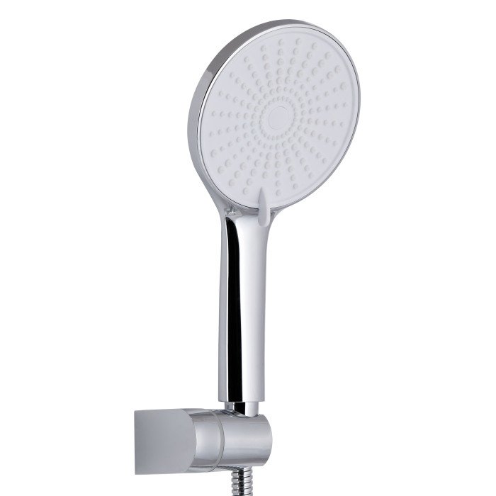 Змішувач для ванни Qtap Jay (з душовим гарнітуром) QTJAY259CRW45553 Chrome/White (QTJAY259CRW45553)
