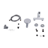 Змішувач для ванни Qtap Jay (з душовим гарнітуром) QTJAY259CRW45553 Chrome/White (QTJAY259CRW45553)