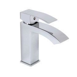 Змішувач для раковини Qtap Swan Cascada QTSWA270CRM45564 Chrome (QTSWA270CRM45564)