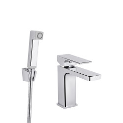 Змішувач для раковини Qtap Gemini (з гігієнічним душем) QTGEM272CRM45689 Chrome (QTGEM272CRM45689)