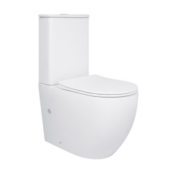 Унітаз-компакт Qtap Robin Ultra Quiet безободковий з сидінням Soft-close QT13226089AW (QT13226089AW)