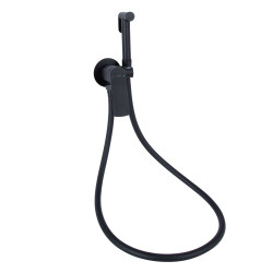 Набор для гігієнічного душу Qtap Slavonice округлий QTSLA262BLM45917 Black Matt (QTSLA262BLM45917)