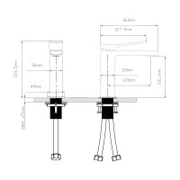 Змішувач для раковини Qtap Slavonice QTSLA270GMB45924 Gunmetal Black PVD (QTSLA270GMB45924)