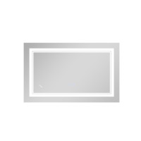 Дзеркало Qtap Cardinal (CA1) 700х500 з LED-підсвічуванням Touch, з антизапотіванням, з димером, рег. темп. кольору (3000-6500K) Reverse QT0478C5070 (QT0478C5070)