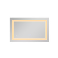 Дзеркало Qtap Cardinal (CA1) 700х500 з LED-підсвічуванням Touch, з антизапотіванням, з димером, рег. темп. кольору (3000-6500K) Reverse QT0478C5070 (QT0478C5070)