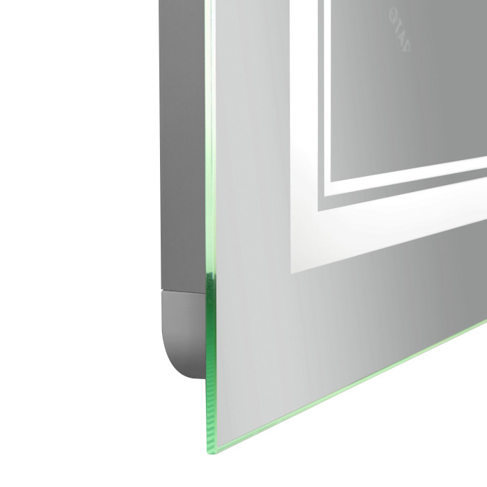 Дзеркало Qtap Cardinal (CA1) 700х500 з LED-підсвічуванням Touch, з антизапотіванням, з димером, рег. темп. кольору (3000-6500K) Reverse QT0478C5070 (QT0478C5070)