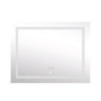 Дзеркало Lidz Kubis 1000х800 з LED-підсвічуванням Touch, з антизапотіванням, з димером, рег. яскравості LD78LF61410080 (LD78LF61410080)