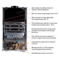 Колонка газова димохідна Thermo Alliance JSD20-10CLM 10 л White (JSD2010CLMWHITE)