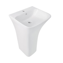 Раковина для підлоги моноблок Qtap Crow 445x420x840 White QT0511G315WN (QT0511G315WN)