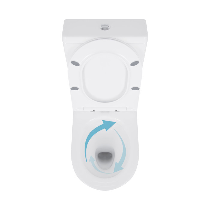 Унітаз підлоговий Qtap Swan Ultra Quiet з сидінням Soft-close 640x360x835 мм QT16222182TW White (QT16222182TW)