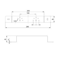 Кронштейн Icma для монтажа гипсокартона 100 №432 (8143210006)