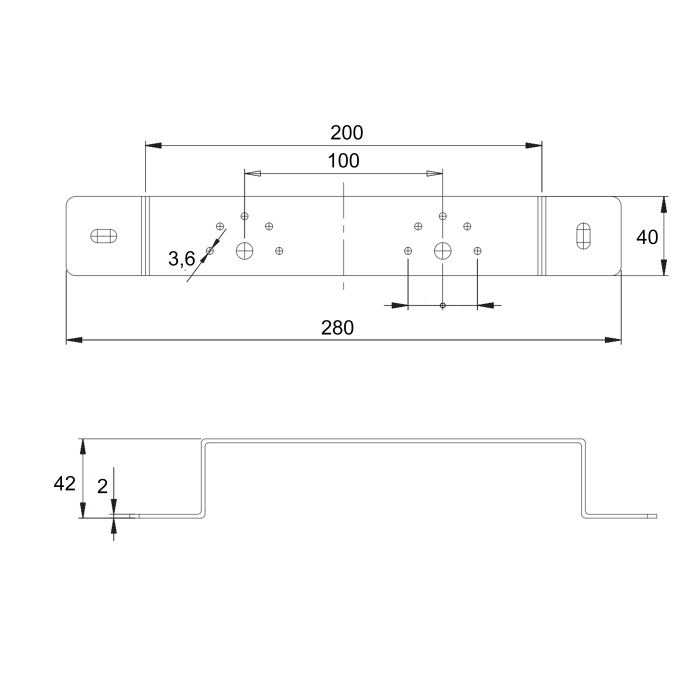 Кронштейн Icma для монтажа гіпсокартону 100 № 432 (8143210006)