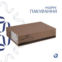 Комплект Qtap Virgo: Раковина накладна прамокутна 490х350х110 мм White + Донний клапан PU02 (QT18112261WN47305)