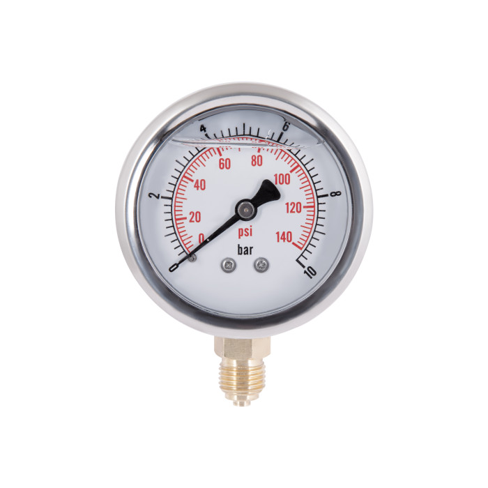 Манометр із гліцерином Thermo Alliancе Forte 10 бар, 1/4"З, нижнє підключення TAF170G10B (TAF170G10B)