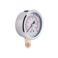 Манометр із гліцерином Thermo Alliancе Forte 10 бар, 1/4"З, нижнє підключення TAF170G10B (TAF170G10B)