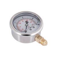 Манометр із гліцерином Thermo Alliancе Forte 10 бар, 1/4"З, нижнє підключення TAF170G10B (TAF170G10B)