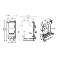 Котел твердопаливний сталевий Thermo Alliance Ferrum V 5.0 FSF 16 (FSF16V50)