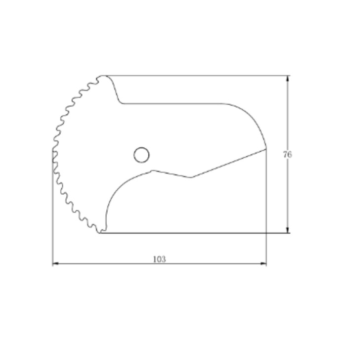 Лезо для ножиць Thermo Alliance STD-002 d20-40, тефлонове покриття (STD-010)