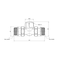 Зонный вентиль Icma 1"х2 №300 (82300AF05)