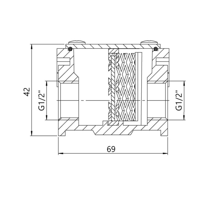 Фільтр алюмінієвий SD Plus 1/2" SD121G15 (SD121G15)