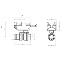 Кран кульовий зонний Icma 1" №341 (82341AF0553)