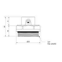 Кран Маєвського SD Plus 3/4" SD210W20 (SD210W20)