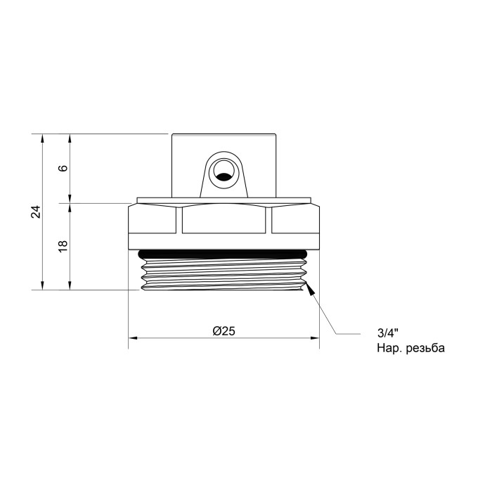 Кран Маєвського SD Plus 3/4" SD210W20 (SD210W20)