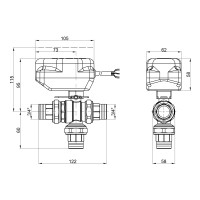 Кран кульовий зонний Icma 3/4" №344 (82344AE0553)
