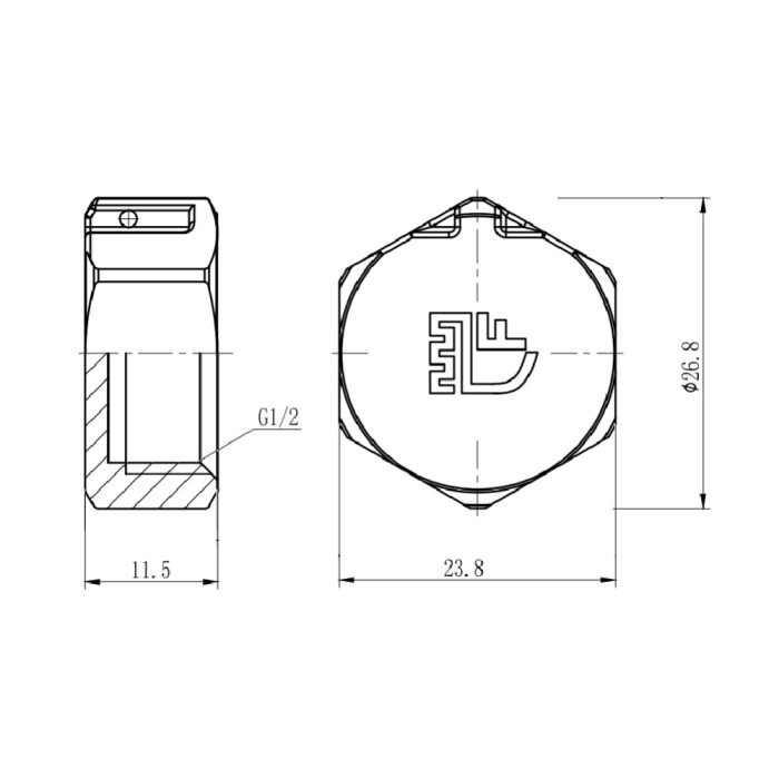 Заглушка SD Forte 1/2" ВР SF35215 (SF35215)